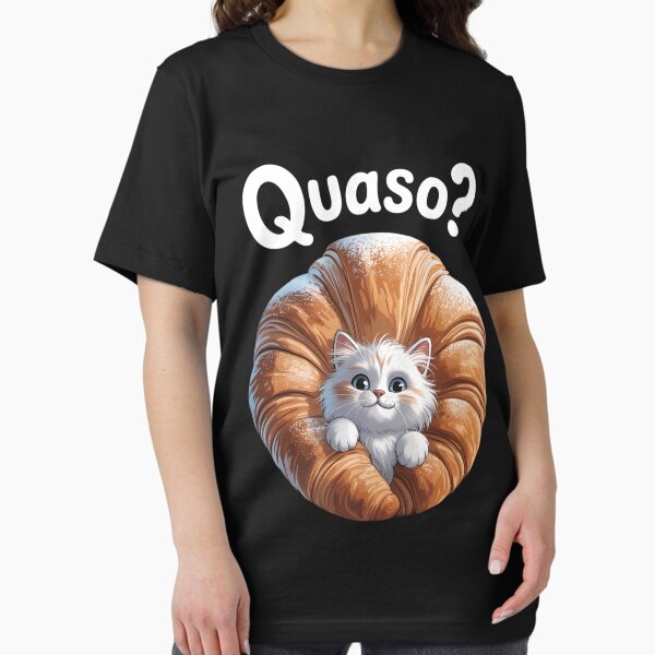 Vista previa del artículo con la obra «Gato Quaso Gato Croissant», diseñado y vendido por brynatshop.
