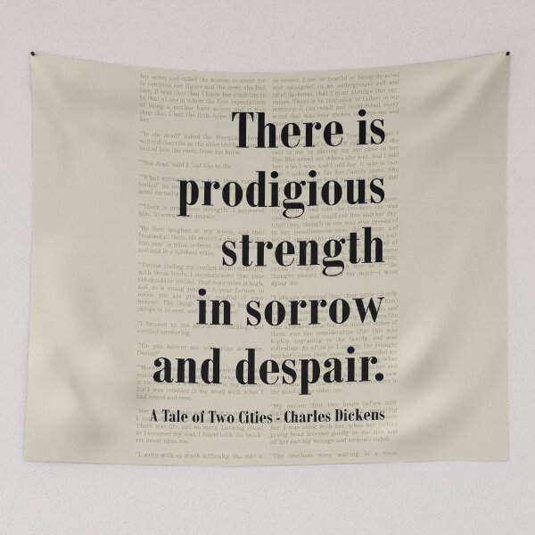 Item preview, Prodigous Strength Tale of Two Cities Dickens Quote designed and sold by kakarikihill.