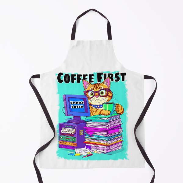 Item preview, Funny Office Cat Surviving Monday Chaos designed and sold by Tong4130.