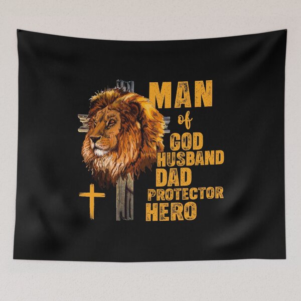 Item preview, Man Of God Design PNG, Christian Dad T-Shirt designed and sold by Spyshirt.