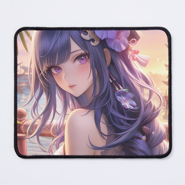 Item preview, Raiden Shogun Genshin Impact Anime Bikini Beach Sunset designed and sold by mildaclairmo.