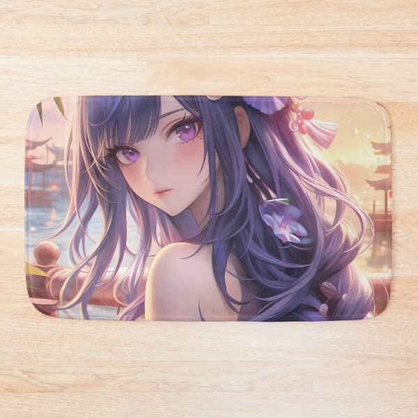 Item preview, Raiden Shogun Genshin Impact Anime Bikini Beach Sunset designed and sold by mildaclairmo.