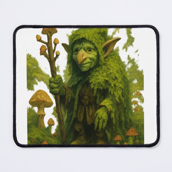 Item preview, Goblincore Forest Guardian – Earthy Mushroom Spirit in Painterly Fantasy Style designed and sold by TONSNAP.