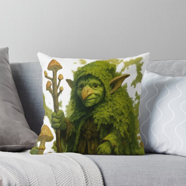 Item preview, Goblincore Forest Guardian – Earthy Mushroom Spirit in Painterly Fantasy Style designed and sold by TONSNAP.