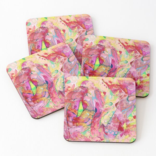 Item preview, 696. Love. Colorful abstract art, messy color explosion designed and sold by Veera Zukova.