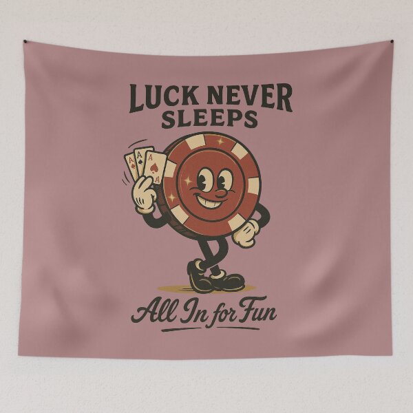 Item preview, Chipper Champ – Vintage Lucky Poker Chip Cartoon designed and sold by HoopeStylee.