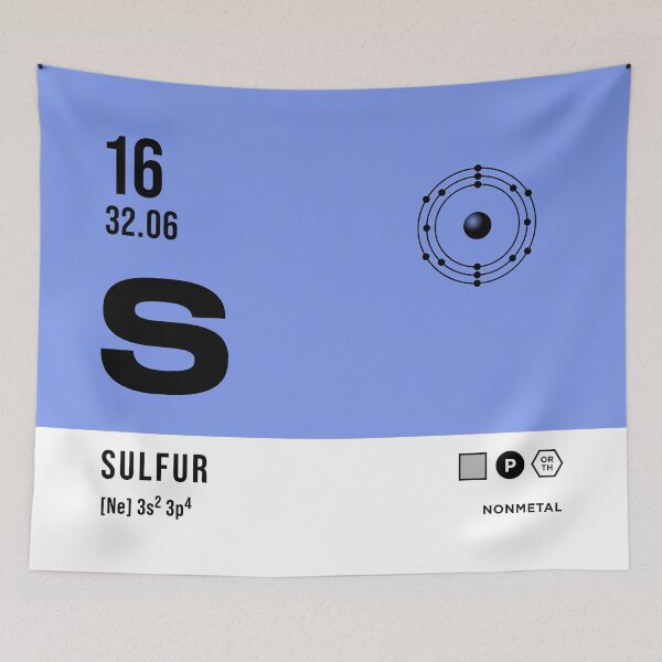 Item preview, 16 Sulfur Periodic Table Element Light designed and sold by VoodooCircus.