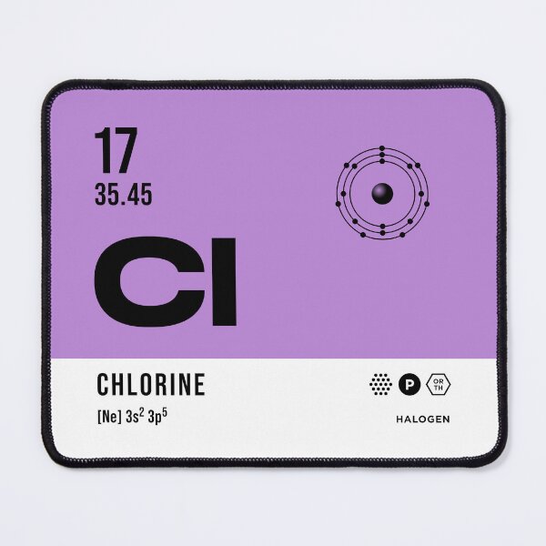 Item preview, 17 Chlorine Periodic Table Element Light designed and sold by VoodooCircus.