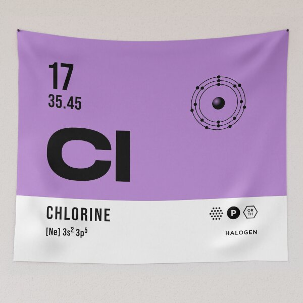 Item preview, 17 Chlorine Periodic Table Element Light designed and sold by VoodooCircus.