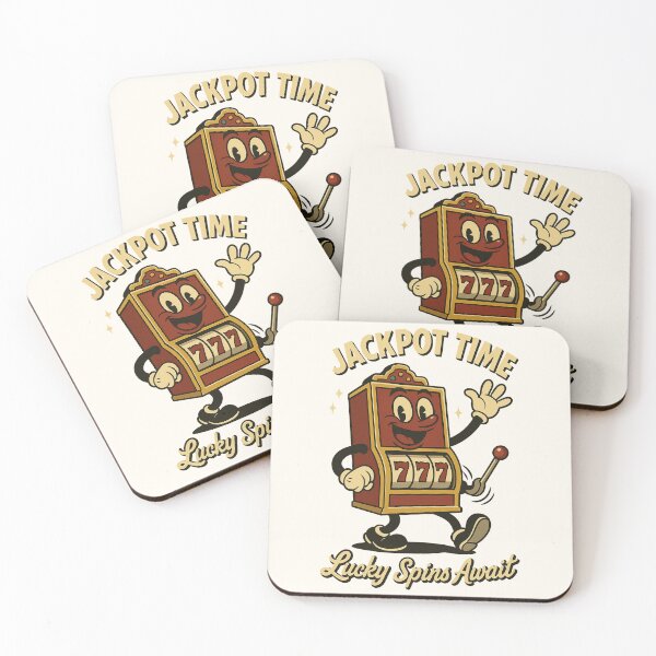 Item preview, Jackpot Jolly – Vintage Lucky Slot Machine Cartoon designed and sold by HoopeStylee.