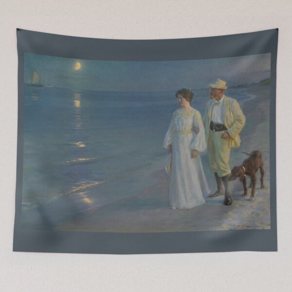 Item preview, Summer Evening at Skagen Beach – The Artist and his Wife by Peder Severin Krøyer designed and sold by Amanda1775.