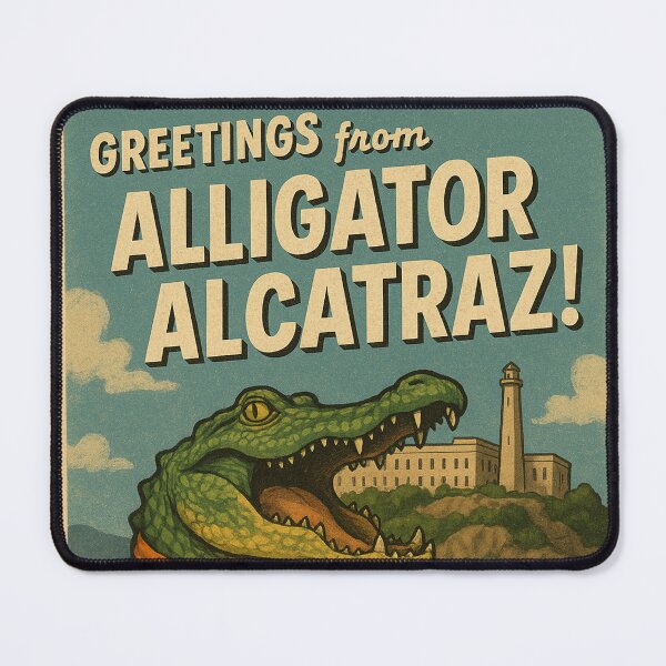 Item preview, Greetings from Alligator Alcatraz designed and sold by LightningJelly.