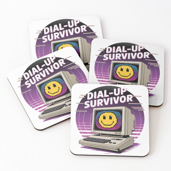 Item preview, Dial-Up Survivor – Nostalgic Technology for 90s Kids designed and sold by Mahilis.