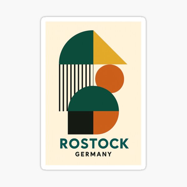 Item preview, Rostock Germany – Bauhaus Geometric Design designed and sold by Thistle-TShop.