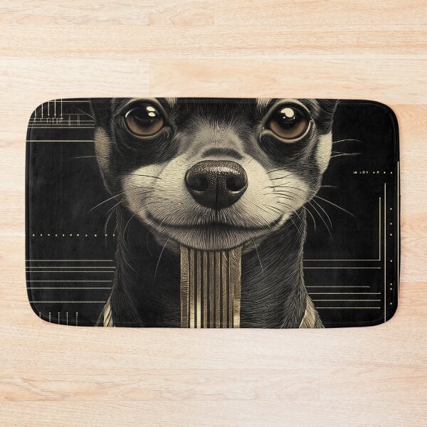 Item preview, Animal Chihuahua Dog Futuristic Tech Circuitry Regal Portrait Elegant designed and sold by juniorcastros.