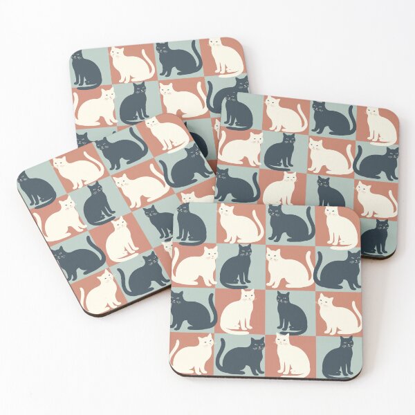 Item preview, Cats in squares - Pattern designed and sold by ByGio.