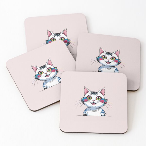 Item preview, Color Splash Cat Face with Vibrant Eyes & Whiskers | Artistic Kitty Design designed and sold by ColorSplash123.