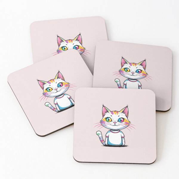 Item preview, Color Splash Cat Face with Vibrant Eyes & Whiskers | Artistic Kitty Design designed and sold by ColorSplash123.