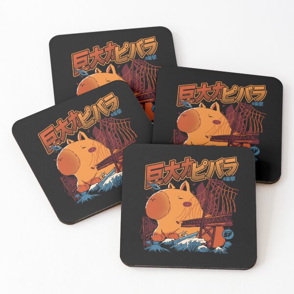 Item preview, Capybara Monster Attack by Tobe Fonseca designed and sold by Tobe Fonseca®.