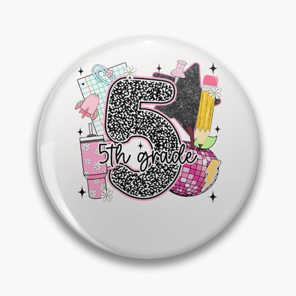 Item preview, 5th Grade Glitter Notebook Aesthetic Back to School Girl designed and sold by facegm.