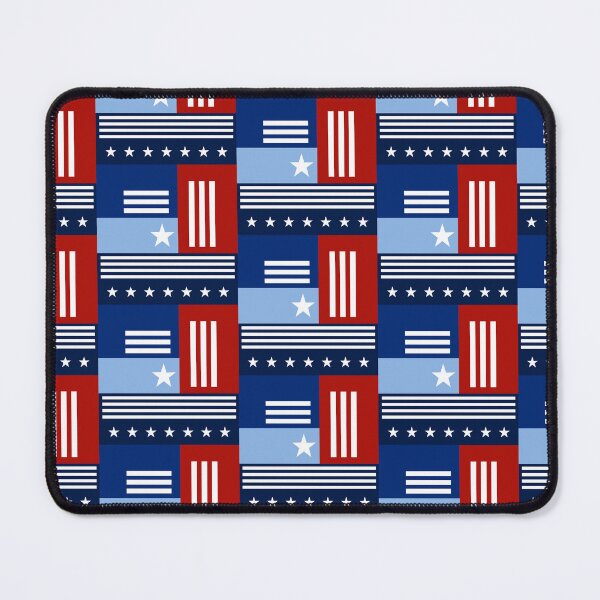 Item preview, Patriotic Banner Wall Art Red White and Blue Seamless Repeat designed and sold by Sharon Schwalbe.