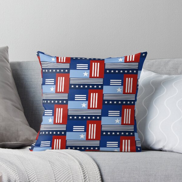 Item preview, Patriotic Banner Wall Art Red White and Blue Seamless Repeat designed and sold by Sharon Schwalbe.