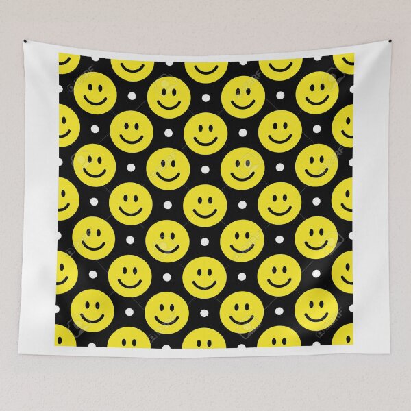 Item preview, yellow happy face pattern  designed and sold by pksart1.