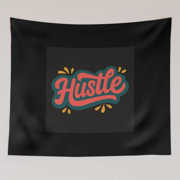 Item preview, Hustle Typography Retro Design designed and sold by TopTierCo.
