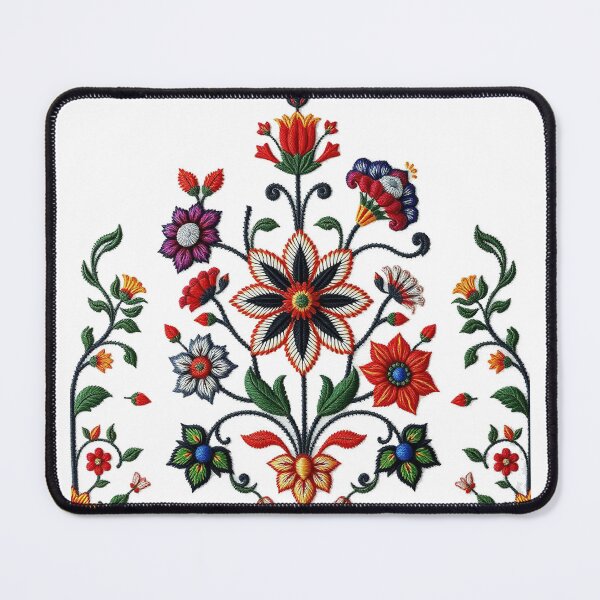 Item preview,  Palestinian  floral tatreez, Vibrant Floral Mandala Embroidery – Tatreez Style Design designed and sold by TellaShop.