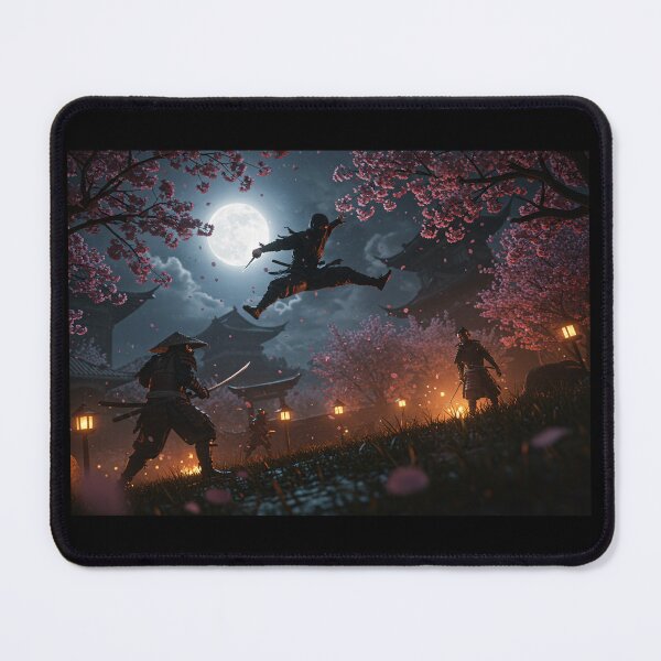 Item preview, "Nighttime fight in the Kingdom of Cherry Blossoms" designed and sold by Tecno-Art-Land.