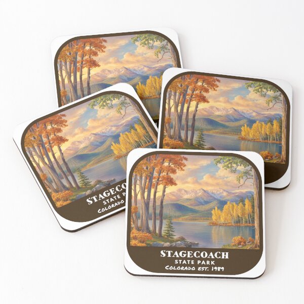 Item preview, Vintage Stagecoach State Park (Colorado State Park) designed and sold by RabbitK.