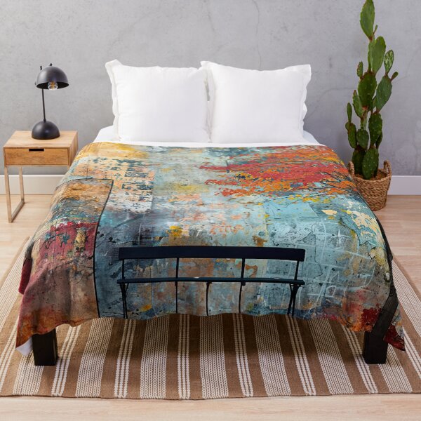 Item preview, The Bench Beneath the Autumn Wall designed and sold by NeoNebulaArt.