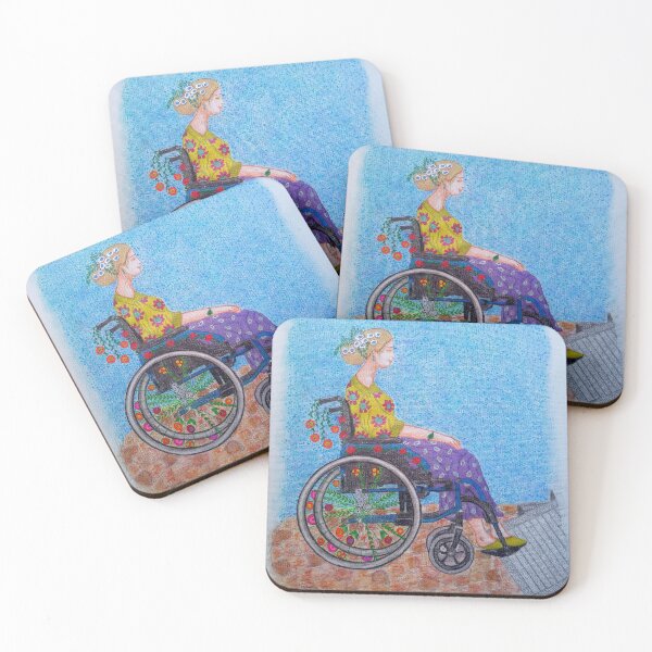Item preview, Wheelchair with flowers designed and sold by MARYA.ART.