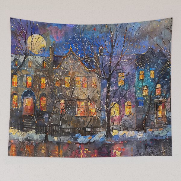 Item preview, Midnight Lights and Frosted Windows designed and sold by NeoNebulaArt.