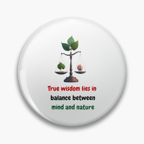 Item preview, True Wisdom lies in balance between mind and nature | Stoic Mindset designed and sold by LexaArtworks.