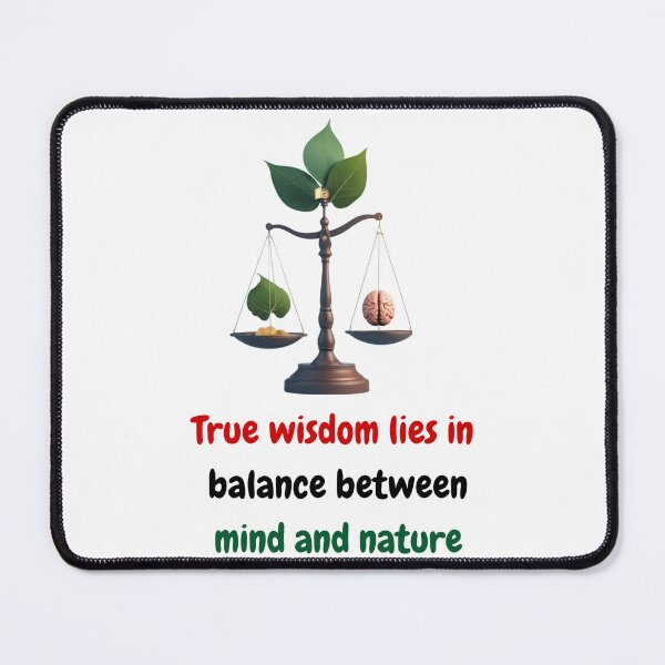 Item preview, True Wisdom lies in balance between mind and nature | Stoic Mindset designed and sold by LexaArtworks.