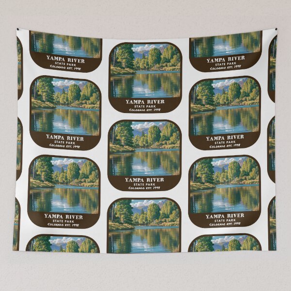 Item preview, Vintage Yampa River State Park (Colorado State Park) designed and sold by RabbitK.