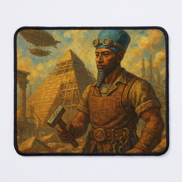 Item preview, Ptah the Steampunk Mason at the Construction of the Pyramid designed and sold by VidyoeDesigns67.