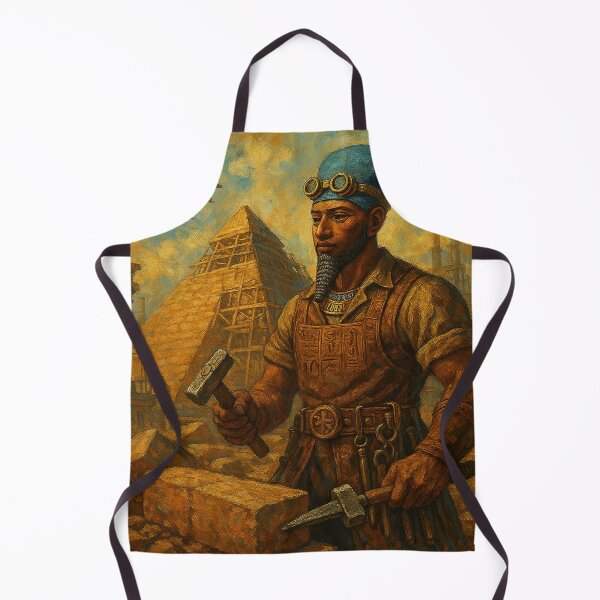Item preview, Ptah the Steampunk Mason at the Construction of the Pyramid designed and sold by VidyoeDesigns67.