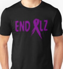 END ALZ Ribbon Alzheimers Awareness Unisex T-Shirt