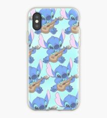 Stitch on his Guitar pattern iPhone Case