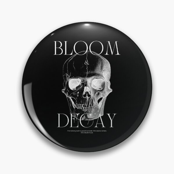 Item preview, Bloom and Decay Skull Art - Life's Beautiful Cycle (Dark Colors) designed and sold by Frezcola.