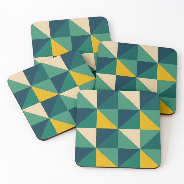 Item preview, Geometric Triangle Pattern iPhone Case – Modern Forest Green, Navy & Mustard Design designed and sold by FestivityFinds.