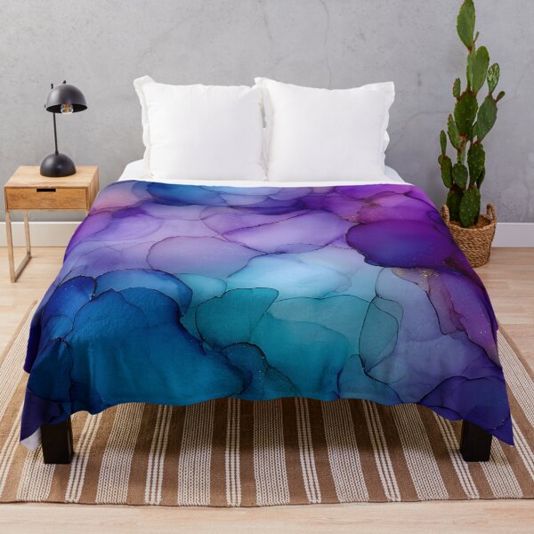 Item preview, Blue purple abstract print designed and sold by dcrc.