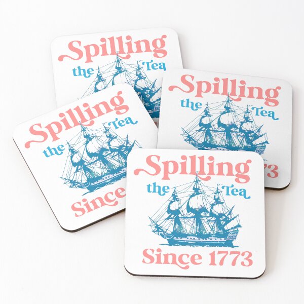 Item preview, Spilling the Tea Since 1773 – Boston Tea Party Vintage Ship Patriotic 4th of July  designed and sold by MAGICKEY2024.