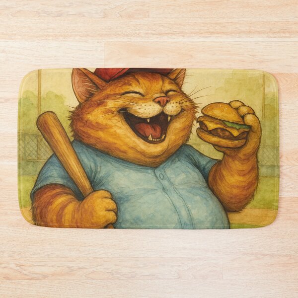 Item preview, funny cat, the best baseball player designed and sold by Mauswohn.