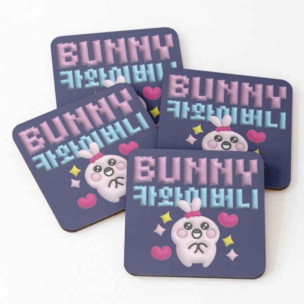 Item preview, Nikko the Cute 3D Bunny – Kawaii Korean Typography Pop Art designed and sold by hyehye33.