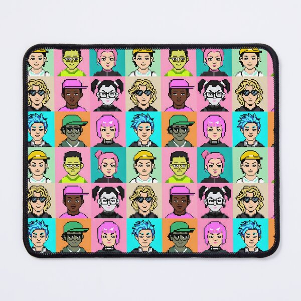 Item preview, Retro Pixel Art Character Grid iPhone Case – 8-Bit Style Portraits in Colorful Pop Backgrounds designed and sold by FestivityFinds.