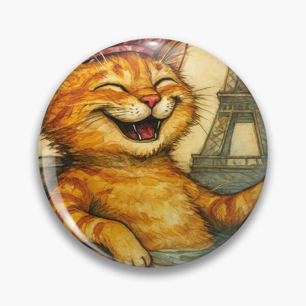 Item preview, Holiday at the Eiffel Tower, funny cat designed and sold by Mauswohn.