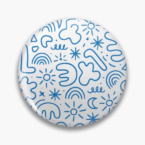 Item preview, Playful Blue Doodle Abstract Line Art Pattern – Minimalist iPhone Case Design designed and sold by FestivityFinds.